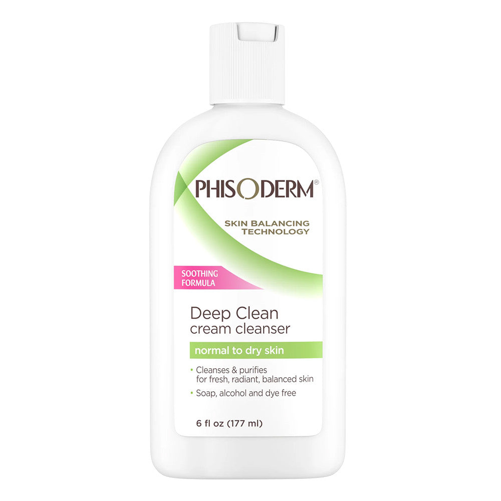 Phisoderm Deep Clean Cream Cleanser, For Normal To Dry Skin - 6 Oz